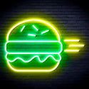 advpro-hamburger-ultra-bright-led-neon-sign-fnu0326 - Green & Yellow