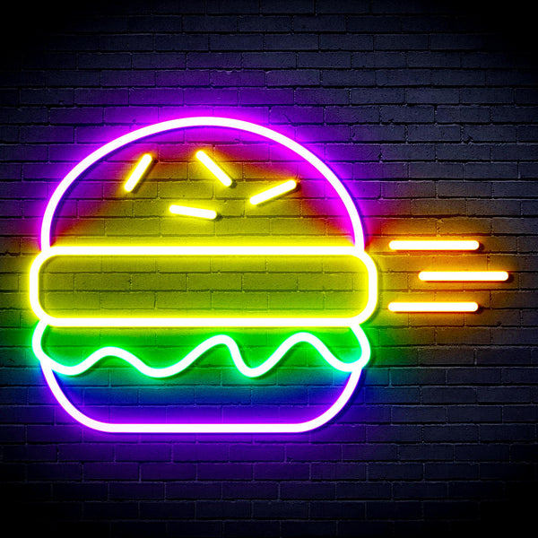 advpro-hamburger-ultra-bright-led-neon-sign-fnu0326 - Multi-Color 3