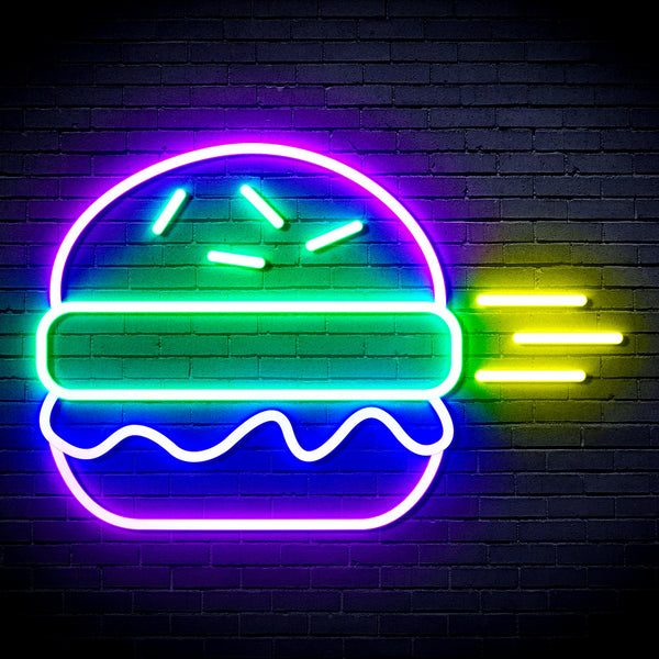 advpro-hamburger-ultra-bright-led-neon-sign-fnu0326 - Multi-Color 5