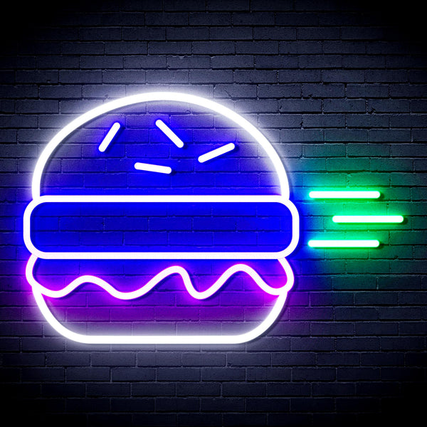 advpro-hamburger-ultra-bright-led-neon-sign-fnu0326 - Multi-Color 8