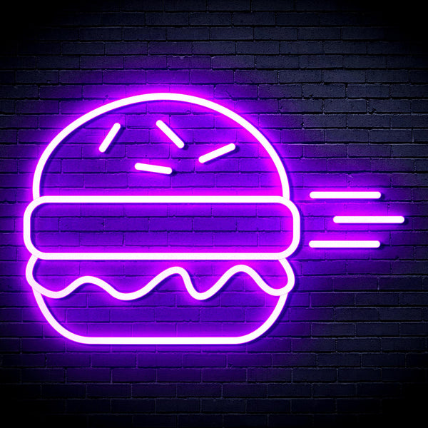 advpro-hamburger-ultra-bright-led-neon-sign-fnu0326 - Purple