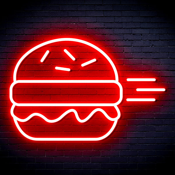 advpro-hamburger-ultra-bright-led-neon-sign-fnu0326 - Red
