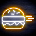 advpro-hamburger-ultra-bright-led-neon-sign-fnu0326 - White & Golden Yellow