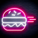 advpro-hamburger-ultra-bright-led-neon-sign-fnu0326 - White & Pink