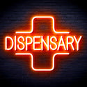 advpro-dispensary-with-cross-ultra-bright-led-neon-sign-fnu0327 - Orange