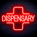 advpro-dispensary-with-cross-ultra-bright-led-neon-sign-fnu0327 - Red