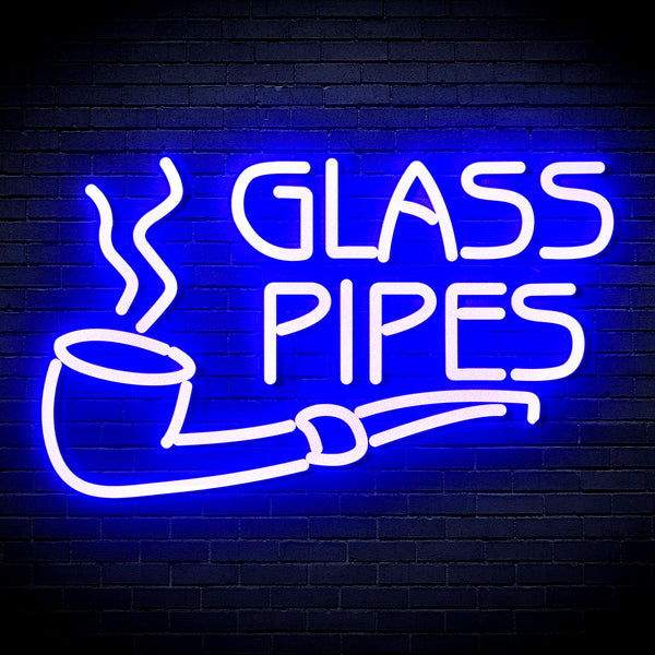 advpro-glass-pipes-ultra-bright-led-neon-sign-fnu0329 - Blue