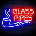 advpro-glass-pipes-ultra-bright-led-neon-sign-fnu0329 - Blue & Red