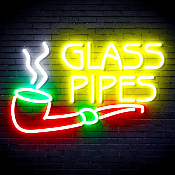 Glass Pipes Ultra-Bright LED Neon Sign fnu0329