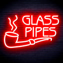 advpro-glass-pipes-ultra-bright-led-neon-sign-fnu0329 - Red