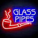 advpro-glass-pipes-ultra-bright-led-neon-sign-fnu0329 - Red & Blue