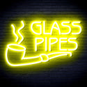 advpro-glass-pipes-ultra-bright-led-neon-sign-fnu0329 - Yellow