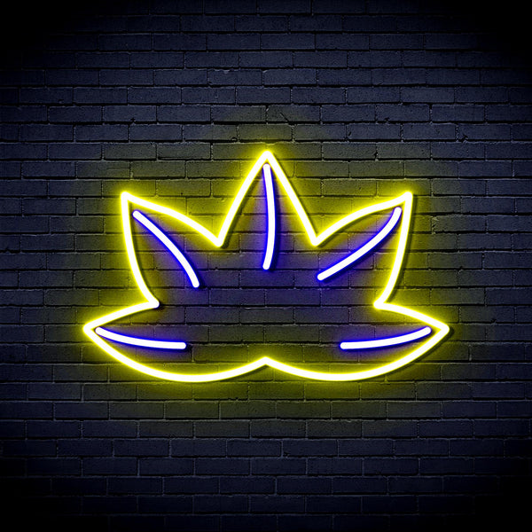 advpro-marijuana-ultra-bright-led-neon-sign-fnu0331 - Blue & Yellow