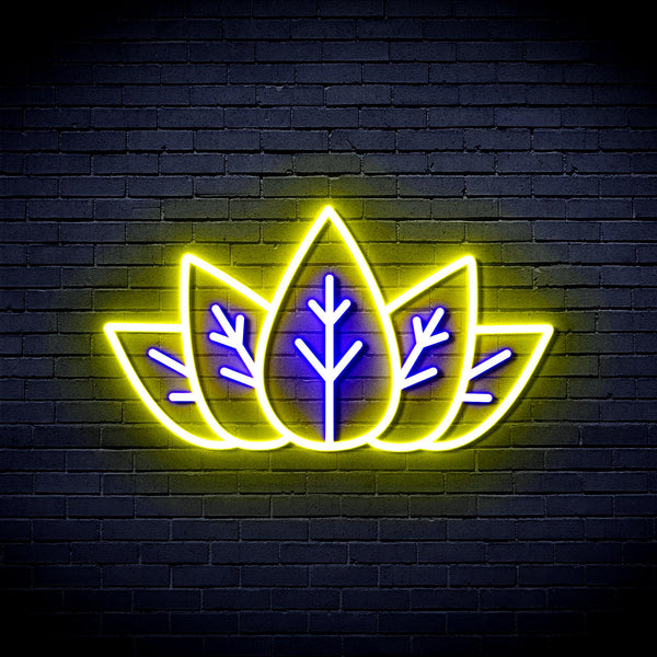 advpro-marijuana-ultra-bright-led-neon-sign-fnu0332 - Blue & Yellow