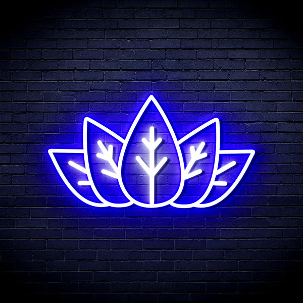 advpro-marijuana-ultra-bright-led-neon-sign-fnu0332 - White & Blue