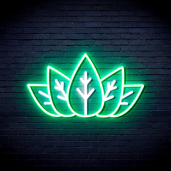 advpro-marijuana-ultra-bright-led-neon-sign-fnu0332 - White & Green