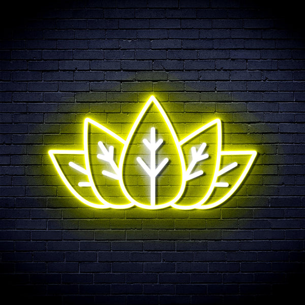 advpro-marijuana-ultra-bright-led-neon-sign-fnu0332 - White & Yellow