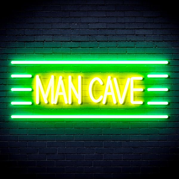 advpro-man-cave-ultra-bright-led-neon-sign-fnu0333 - Green & Yellow
