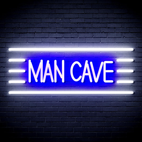 advpro-man-cave-ultra-bright-led-neon-sign-fnu0333 - White & Blue