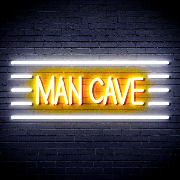 advpro-man-cave-ultra-bright-led-neon-sign-fnu0333 - White & Golden Yellow