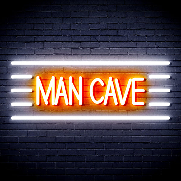 advpro-man-cave-ultra-bright-led-neon-sign-fnu0333 - White & Orange