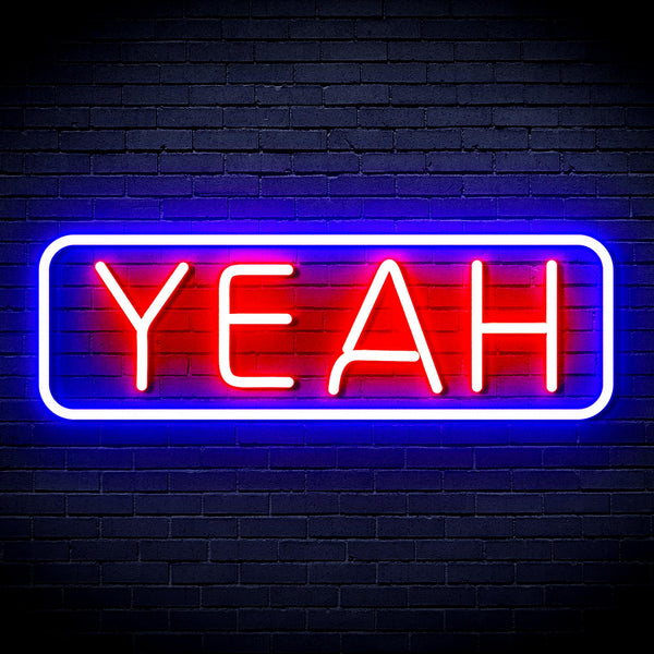 advpro-yeah-ultra-bright-led-neon-sign-fnu0334 - Blue & Red