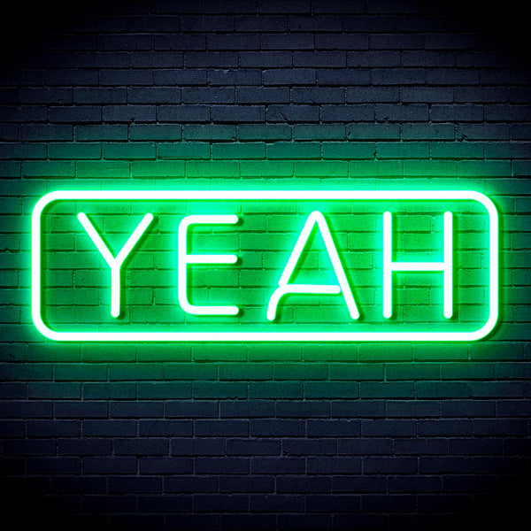 advpro-yeah-ultra-bright-led-neon-sign-fnu0334 - Green