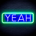 advpro-yeah-ultra-bright-led-neon-sign-fnu0334 - Green & Blue