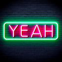 advpro-yeah-ultra-bright-led-neon-sign-fnu0334 - Green & Pink