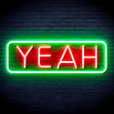 advpro-yeah-ultra-bright-led-neon-sign-fnu0334 - Green & Red