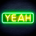 advpro-yeah-ultra-bright-led-neon-sign-fnu0334 - Green & Yellow