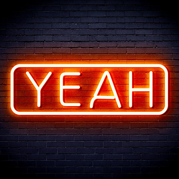 advpro-yeah-ultra-bright-led-neon-sign-fnu0334 - Orange