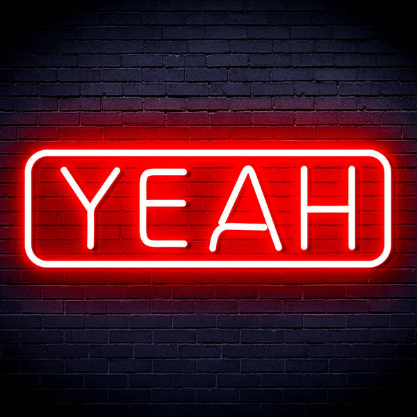 advpro-yeah-ultra-bright-led-neon-sign-fnu0334 - Red