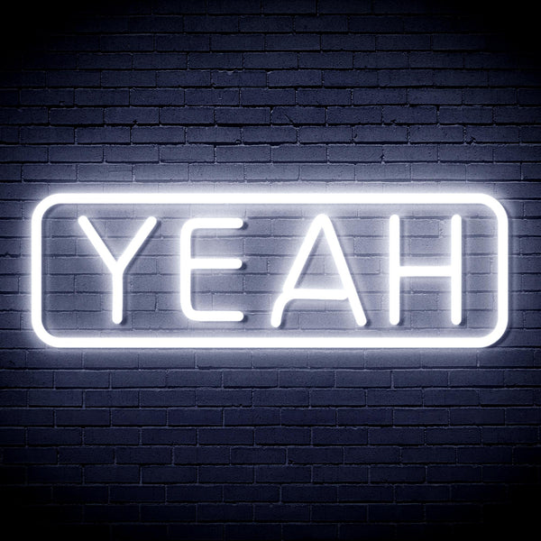advpro-yeah-ultra-bright-led-neon-sign-fnu0334 - White
