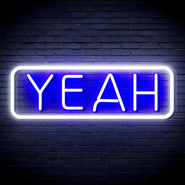 advpro-yeah-ultra-bright-led-neon-sign-fnu0334 - White & Blue