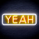 advpro-yeah-ultra-bright-led-neon-sign-fnu0334 - White & Golden Yellow