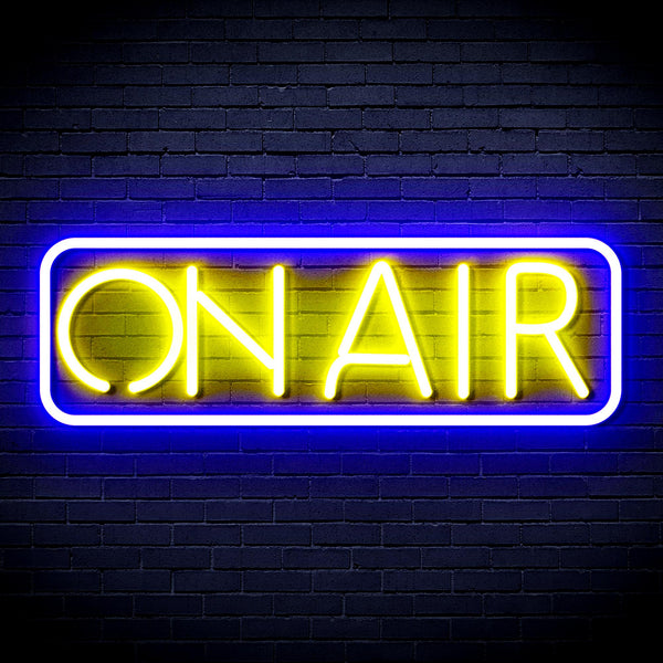 advpro-on-air-ultra-bright-led-neon-sign-fnu0335 - Blue & Yellow