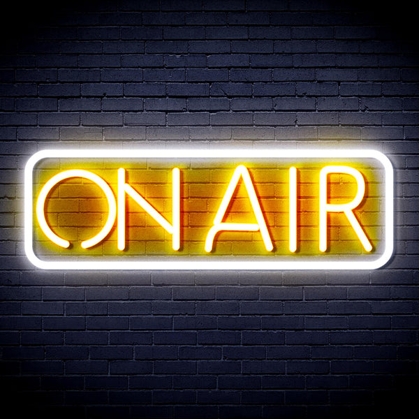 advpro-on-air-ultra-bright-led-neon-sign-fnu0335 - White & Golden Yellow