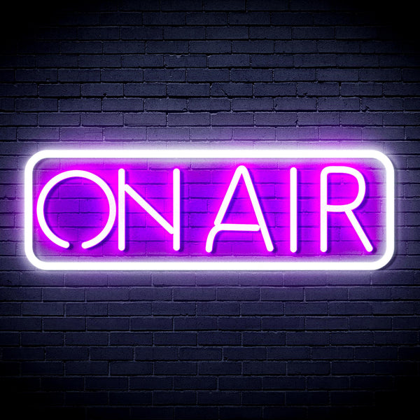 advpro-on-air-ultra-bright-led-neon-sign-fnu0335 - White & Purple