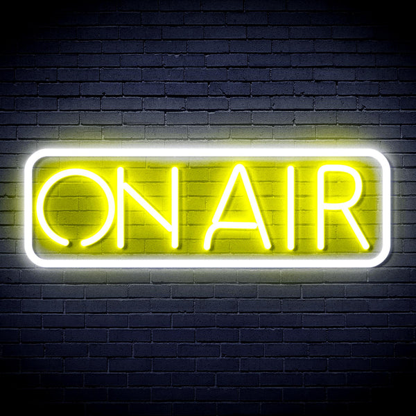 advpro-on-air-ultra-bright-led-neon-sign-fnu0335 - White & Yellow