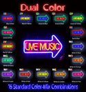 advpro-live-music-ultra-bright-led-neon-sign-fnu0337 - Dual-Color