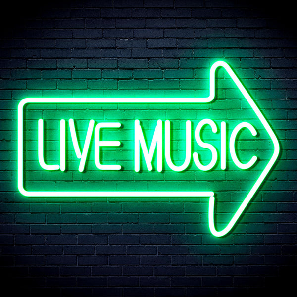 advpro-live-music-ultra-bright-led-neon-sign-fnu0337 - Green