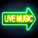 advpro-live-music-ultra-bright-led-neon-sign-fnu0337 - Green & Yellow