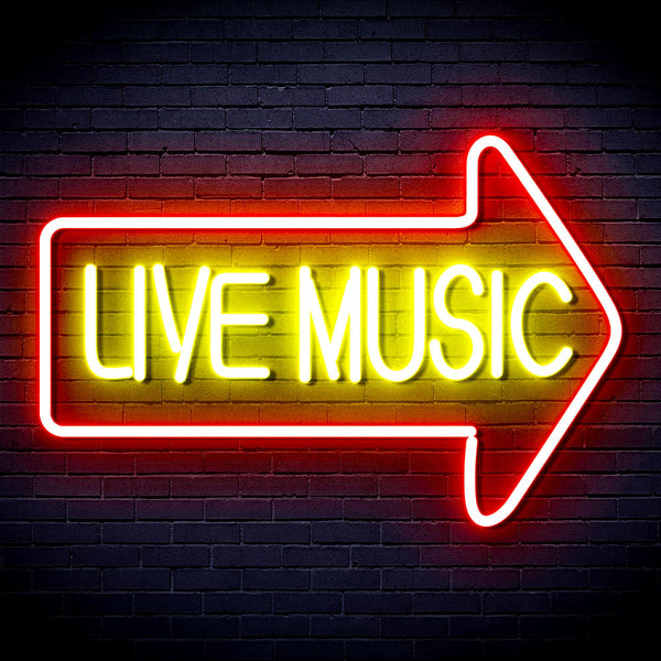 advpro-live-music-ultra-bright-led-neon-sign-fnu0337 - Red & Yellow
