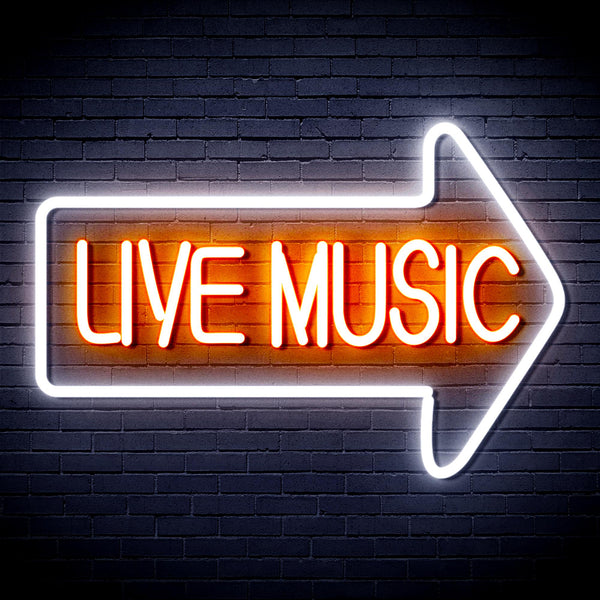 advpro-live-music-ultra-bright-led-neon-sign-fnu0337 - White & Orange