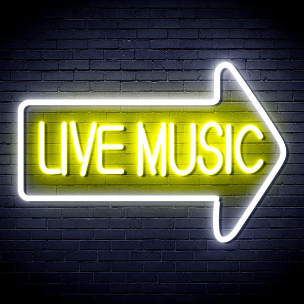 advpro-live-music-ultra-bright-led-neon-sign-fnu0337 - White & Yellow
