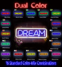 advpro-dream-ultra-bright-led-neon-sign-fnu0338 - Dual-Color