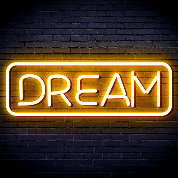 advpro-dream-ultra-bright-led-neon-sign-fnu0338 - Golden Yellow
