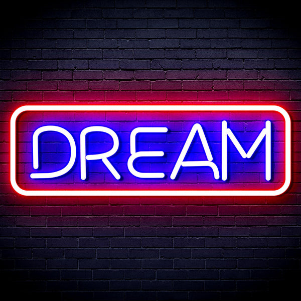 advpro-dream-ultra-bright-led-neon-sign-fnu0338 - Red & Blue
