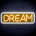 advpro-dream-ultra-bright-led-neon-sign-fnu0338 - White & Golden Yellow